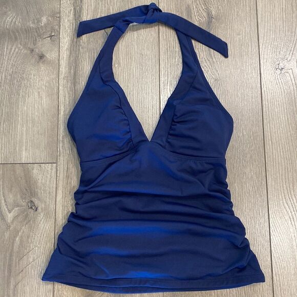 Athleta‎ Blue Halter Tankini Swim Top Size XXS - Picture 1 of 11